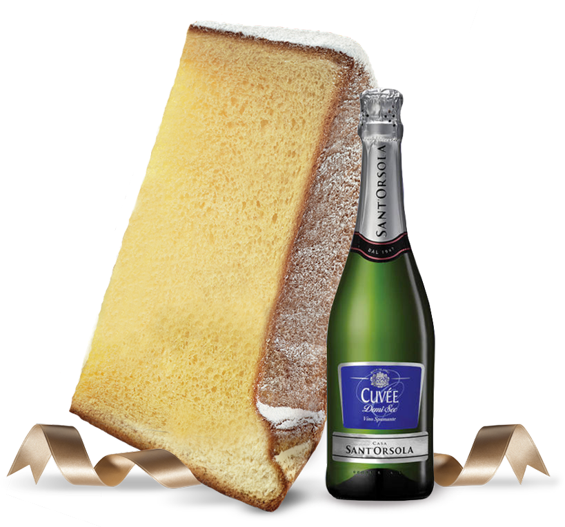 Biscotti Pineta - Pandoro e Spumante - con ingredienti Biscotti Pineta - Pandoro e Spumante - con ingredienti