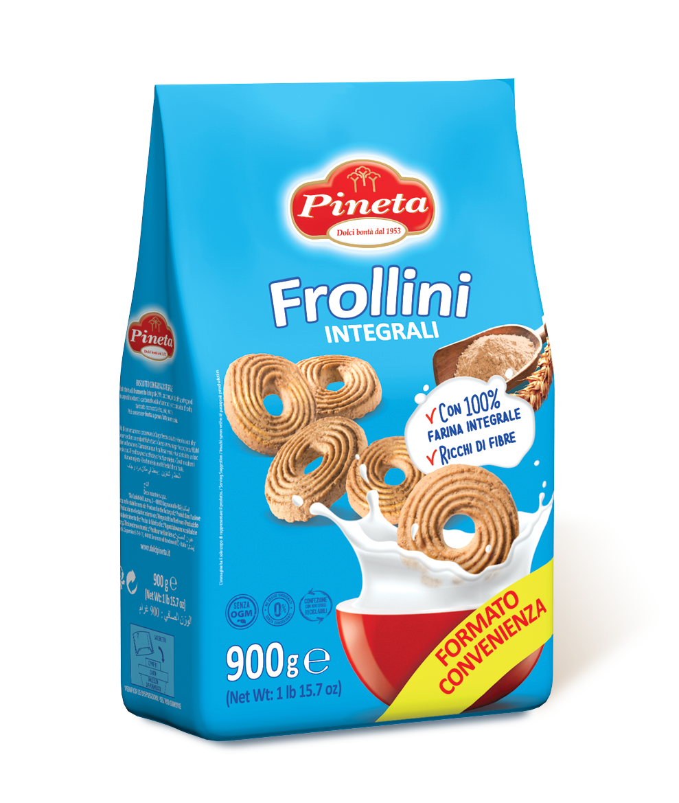 Biscotti Pineta - Frollini Integrali - Linea Classici